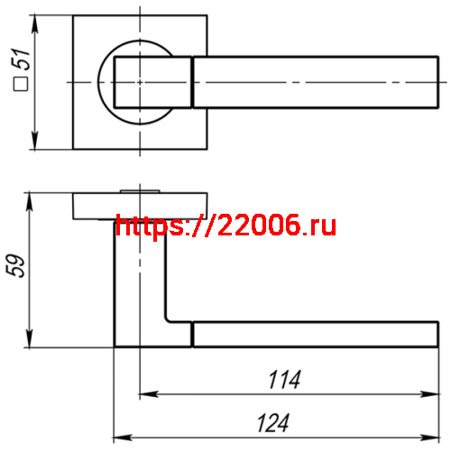 Ручка Ajax (Аякс) раздельная K.JK51.FUSION (FUSION JK) BL-24 черный фото 2 Ручка Ajax (Аякс) раздельная K.JK51.FUSION (FUSION JK) BL-24 черный фото 2