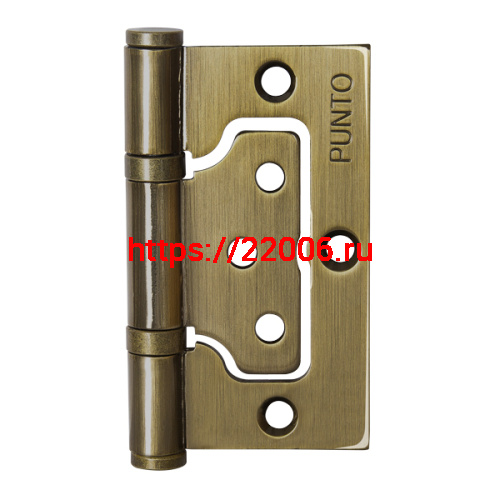 Петля Punto (Пунто) универсальная без врезки IN3200W-HD AB (200-2B/HD 75x2,5) бронза Петля Punto (Пунто) универсальная без врезки IN3200W-HD AB (200-2B/HD 75x2,5) бронза