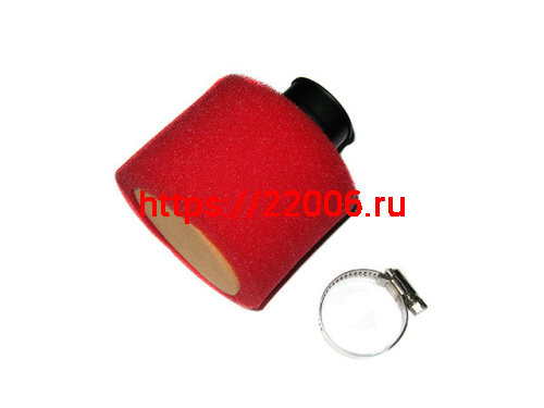 Фильтр воздушный нулевого сопротивления d-38мм 45" PITBIKE (поролон оранжевый)