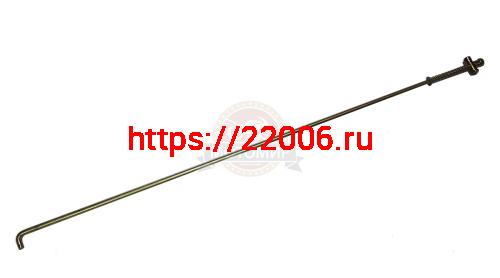 Тяга заднего тормоза Аякс 300/350 задняя в сборе с пружиной и гайкой (980мм) (S-P59D250) Тяга заднего тормоза Аякс 300/350 задняя в сборе с пружиной и гайкой (980мм) (S-P59D250)