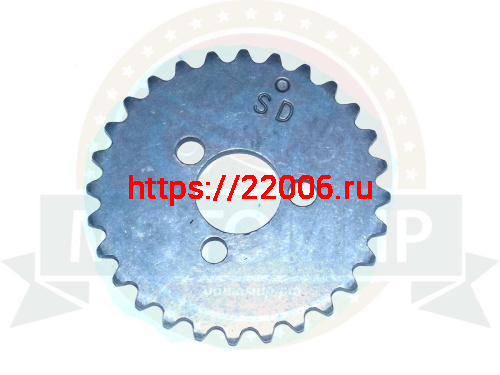 Звезда 28 зуб. распредвала ГРМ 139FMB, 147FMH, 152FMI, "Zodiak", Альфа (3 отв.) Звезда 28 зуб. распредвала ГРМ 139FMB, 147FMH, 152FMI, "Zodiak", Альфа (3 отв.)