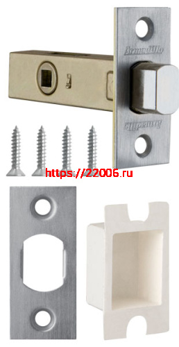 Задвижка Armadillo (Армадилло) врезная METDB920-45-25 (DB 920-45-25) SN Матовый никель SKIN