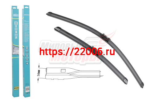 Щётки стеклоочистителя комплект 2шт. HEMEN 400/650 мм (HP6540B216)