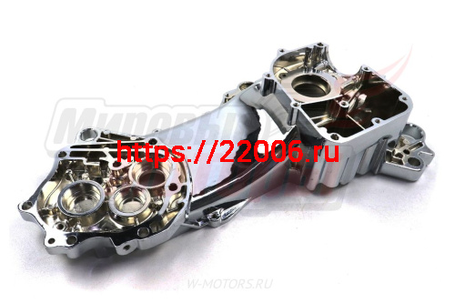 Картер левый 4T 139QMB R10" хром фото 2 Картер левый 4T 139QMB R10" хром фото 2