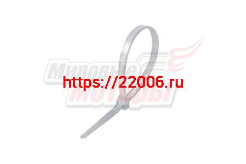 Хомут нейлоновый 3,6*100 мм белый (уп=100 шт.) Хомут нейлоновый 3,6*100 мм белый (уп=100 шт.)