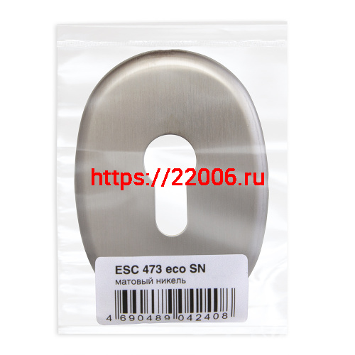 Накладка Fuaro (Фуаро) на цилиндр ESC.C.ECO/OV.473 (ESC 473) SN мат.никель фото 2 Накладка Fuaro (Фуаро) на цилиндр ESC.C.ECO/OV.473 (ESC 473) SN мат.никель фото 2