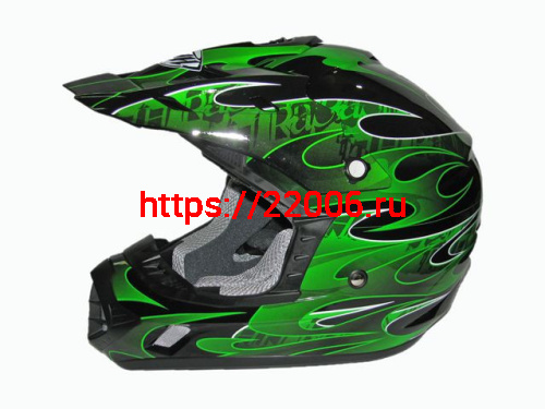 Мотошлем THH TX-12 №3 black/ green (M) kids Мотошлем THH TX-12 №3 black/ green (M) kids