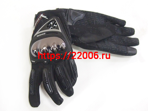 Перчатки SCOYCO (оригинал) МС-44, черные, р-р L Перчатки SCOYCO (оригинал) МС-44, черные, р-р L