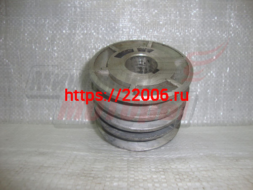 Шкив d25,4 мм ведущий 3-х ручейковый (шпонка 7мм) тип: Каскад (к имп. двигат. МБ-1) (нормативное наличие раковин)