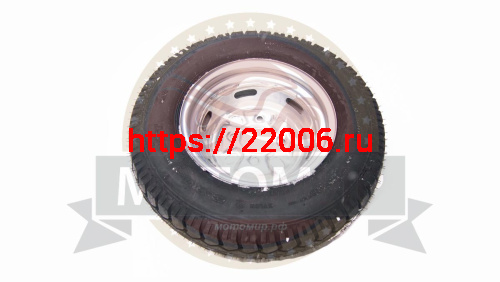 Колесо 12" 5,00 -12 ( диск 4,00В-12, ET24) Аякс в сборе ступица 4 отв. фото 2 Колесо 12" 5,00 -12 ( диск 4,00В-12, ET24) Аякс в сборе ступица 4 отв. фото 2