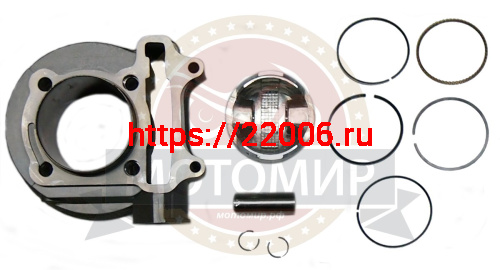 Цилиндр в сборе с поршнем 4-х такт.скут.(160см3) 58,50мм 157QMJ(цилиндр+поршень+палец D15mm+кольца) Цилиндр в сборе с поршнем 4-х такт.скут.(160см3) 58,50мм 157QMJ(цилиндр+поршень+палец D15mm+кольца)