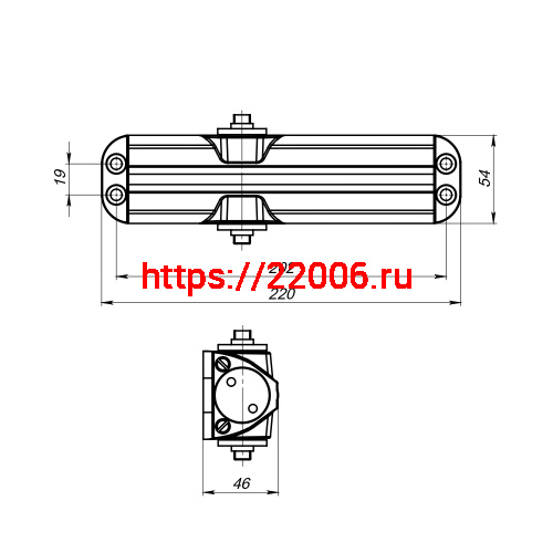 Доводчик Fuaro (Фуаро) дверной DC20-5/TS-68 WH до 110 кг (белый) фото 3 Доводчик Fuaro (Фуаро) дверной DC20-5/TS-68 WH до 110 кг (белый) фото 3