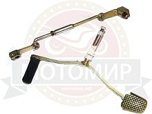 Педаль переключения передач трицикл Лифан в сборе с тягой