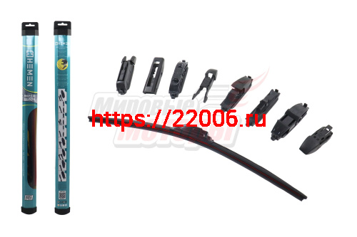 Щётка стеклоочистителя бескаркасная Sport-Design HEMEN 550 мм + 8 адаптеров (HBL550)