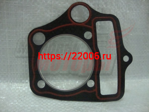 Прокладка головки Alpha, Delta, Zodiak, ОВ-70 52 мм (110см3) металло-асбест Прокладка головки Alpha, Delta, Zodiak, ОВ-70 52 мм (110см3) металло-асбест