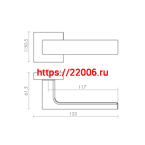 Ручка Fuaro (Фуаро) раздельная K.DM51.Straight (Straight DM) SSC-16 сатинированный хром фото 2 Ручка Fuaro (Фуаро) раздельная K.DM51.Straight (Straight DM) SSC-16 сатинированный хром фото 2