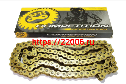 Цепь (420) SFR - 98 зв. приводная, Zodiak, цветная коробочка (Н)