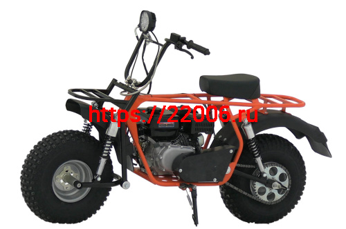 Мотоцикл СКАУТ САФАРИ 3L- 8+  BIGFOOT (ФАРА, перед и зад подвес. KP230 -8 л.с.,руч.старт, диск торм)