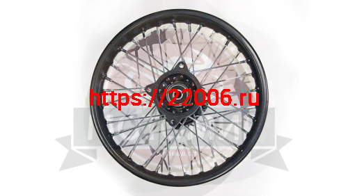 Обод 12" задний спицы, диск. тормоз 1,6-12 TTR110 в сборе, ось D12 мм Обод 12" задний спицы, диск. тормоз 1,6-12 TTR110 в сборе, ось D12 мм