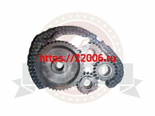 Набор  Буран звезд Зх рядных + цепь 98 зве.  Z19, Z19, Z19, Z43 В УПАКОВКЕ (КУ)