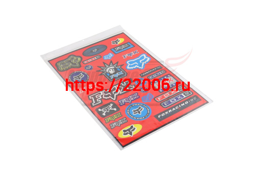Наклейки: Рисунки FOX RACING (30х45)