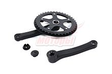 Шатуны 20" 40зуб/152мм (квадрат), защита пластиковая, цвет чёрный (комплект)