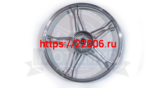 Обод 17" передний литой, барабан. тормоз 1,2-17 Альфа, Дельта, Zodiak (стандарт серебристый) №1 фото 2