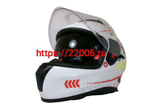 Шлем TVS RACING (Индия) STREET D/V WHITE YELLOW размер XXL, + пинлок в комплекте, очки фото 6 Шлем TVS RACING (Индия) STREET D/V WHITE YELLOW размер XXL, + пинлок в комплекте, очки фото 6