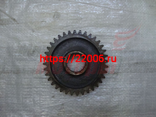 Шестерня Урал 1-ой скорости(36з) вторичного вала СТАРОГО ОБРАЗЦА (реставр.)
