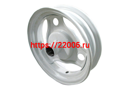 Диск колеса 8" Suzuki TB-50 передний, штампованный, барабанный тормоз Диск колеса 8" Suzuki TB-50 передний, штампованный, барабанный тормоз