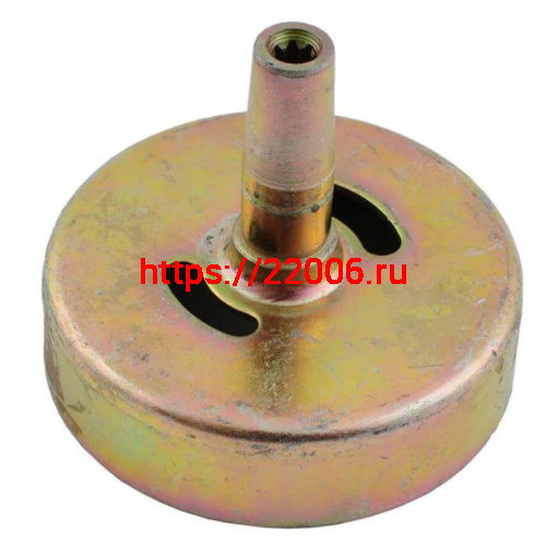 Тарелка редуктора (чашка сцепления) для триммера 33,43,52сс под вал 4 шлица (квадрат 5*5мм)