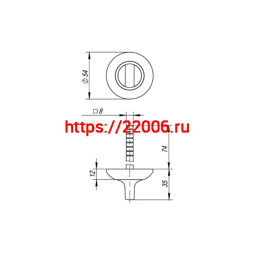 Ручка Fuaro (Фуаро) поворотная BKW8x75.R.AR54 PLASTIC (BKW8 AR) CP-8 хром фото 3 Ручка Fuaro (Фуаро) поворотная BKW8x75.R.AR54 PLASTIC (BKW8 AR) CP-8 хром фото 3