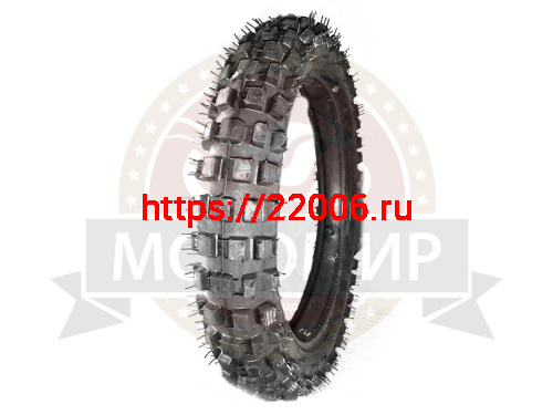 Покрышка  ПетроШина 18" Л-229, 3.75-18 (100/100-18) с камерой, кроссовая квадратные пятаки, Иж фото 2