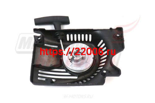 Стартер в сборе "Цыганка" 45,52 (металлический корпус, шкив металл.) фото 2 Стартер в сборе "Цыганка" 45,52 (металлический корпус, шкив металл.) фото 2