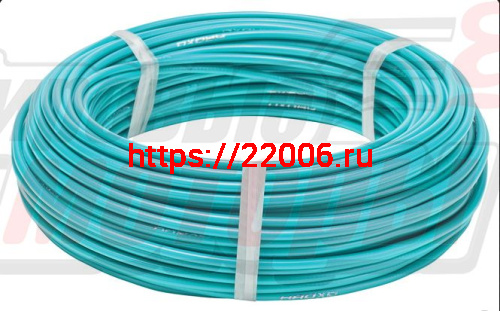 Оплетка троса тормоза вело 4,9мм (метражом) "СТЕЛС" голубая Оплетка троса тормоза вело 4,9мм (метражом) "СТЕЛС" голубая