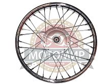 Обод 17" передний спицы, барабан. тормоз 1,4-17  Альфа, Дельта, Zodiak в сборе (в коробке 5 шт.)