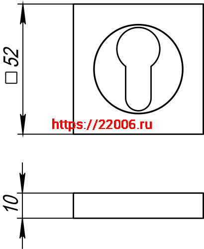 Накладка Fuaro (Фуаро) под цилиндр ET.K.KM52 (ET KM) AB/GP-7 бронза/золото фото 3 Накладка Fuaro (Фуаро) под цилиндр ET.K.KM52 (ET KM) AB/GP-7 бронза/золото фото 3