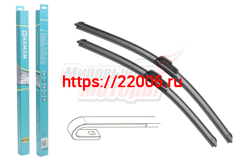 Щётки стеклоочистителя комплект 2шт. HEMEN 450/530 мм (HP5345A) Щётки стеклоочистителя комплект 2шт. HEMEN 450/530 мм (HP5345A)