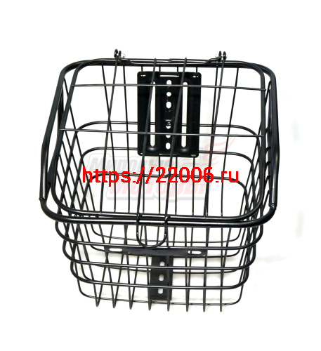 Корзина передняя с крепежом.,усиленная (метал. проволока) с крышкой,черная Корзина передняя с крепежом.,усиленная (метал. проволока) с крышкой,черная