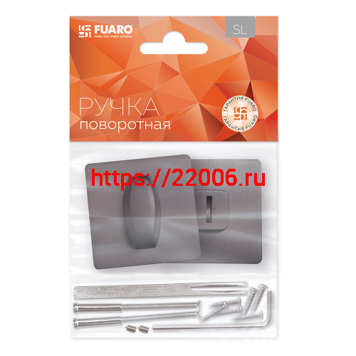 Ручка Fuaro (Фуаро) поворотная BK6.K.SL52 (BK6 SL) GR-23 графит фото 2 Ручка Fuaro (Фуаро) поворотная BK6.K.SL52 (BK6 SL) GR-23 графит фото 2