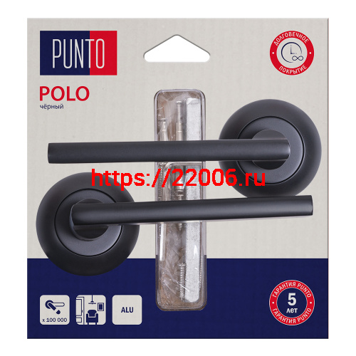 Ручка Punto (Пунто) раздельная LM/A R.TL54.POLO/HD BL-24 черный Ручка Punto (Пунто) раздельная LM/A R.TL54.POLO/HD BL-24 черный