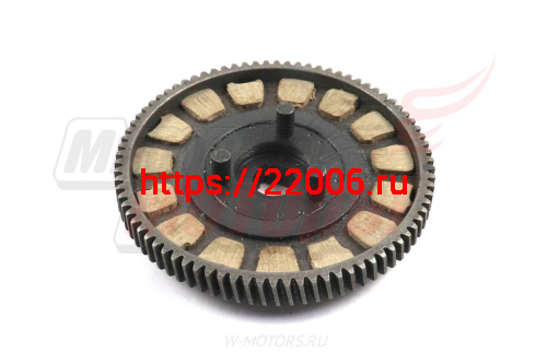 Сцепление в сборе F50,F60,F80,NR50,NR80,T100 (паз шпоночный на валу 2,8 мм) фото 2