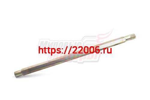 Вал ведущий Тайга голый (С40200521) (крупный шлиц, 600мм) Вал ведущий Тайга голый (С40200521) (крупный шлиц, 600мм)