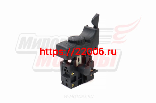 Выключатель (№127) подходит для дрели Интерскол ДУ-1000ЭР (в пакете с наклейкой) фото 2