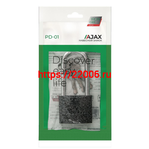 Замок Ajax (Аякс) навесной PD-0150-L (PD-01-50-L) 3 key англ. фото 2 Замок Ajax (Аякс) навесной PD-0150-L (PD-01-50-L) 3 key англ. фото 2