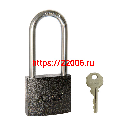 Замок Ajax (Аякс) навесной PD-0150-L (PD-01-50-L) 3 key англ. Замок Ajax (Аякс) навесной PD-0150-L (PD-01-50-L) 3 key англ.