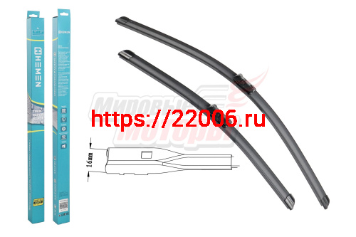 Щётки стеклоочистителя комплект 2шт. HEMEN 450/650 мм (HP6545B216) Щётки стеклоочистителя комплект 2шт. HEMEN 450/650 мм (HP6545B216)