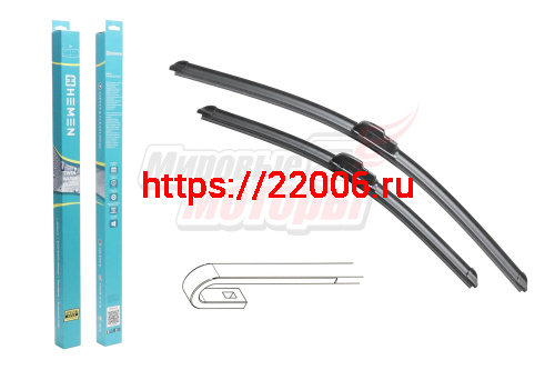 Щётки стеклоочистителя комплект 2шт. HEMEN 450/600 мм (HP6045A)