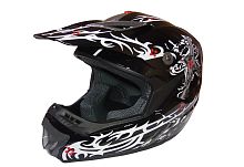 Шлем кроссовый "Safelead" HF-117 NEW черный (B04) размер S