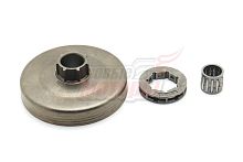 Барабан сцепления-звездочка "Цыганка" 45,52,62 cо съемным венцом(с подш)0,325-7 d71(Carver,Forza,Patriot,Forvard)